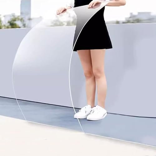 XINGWANGG Polycarbonat Gewächshausplatten UV-beständig Dachplatten Dicke 1,2 mm Transparente Acrylplatte Stegplatten Dachblech für Außenbereich & Innenbereich,Anpassbare Größe (1,22m x 10m)