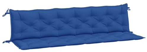 vidaXL Gartenbank-Auflagen 2 STK. Blau 200x50x7 cm Oxford-Gewebe