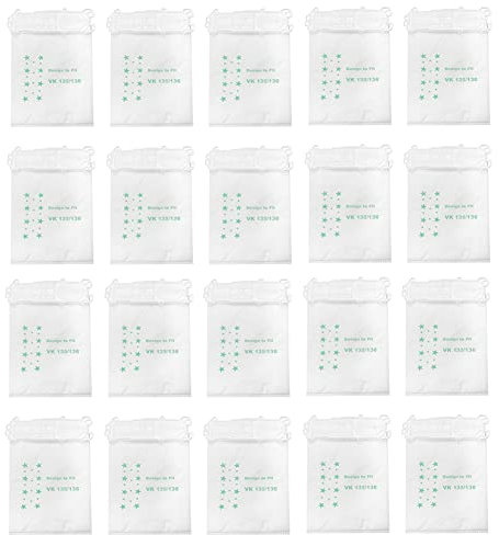 Uhidka Accessori per Aspirapolvere Accessori per la Pulizia Aspirapolvere Adatto per VK135 VK136 20 Sacchetti per la Polvere