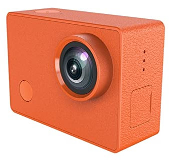 GAAHRQQQ Action camera 4K fotocamera sportiva esterna impermeabile mini telecamera subacquea equitazione aerea arrampicata su roccia vlogging fotocamera (colore: blu) (arancione)