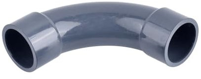 LEFTART 1 Stück PVC 90 Grad großer Ellenbogen, for Aquarium, Garten, Bewässerung, Wasserrohranschlüsse(ID 50mm)