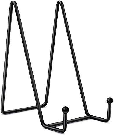 Squisito supporto piatto per esposizione telaio in metallo cavalletto piatto piatto espositore per casa cucina ufficio