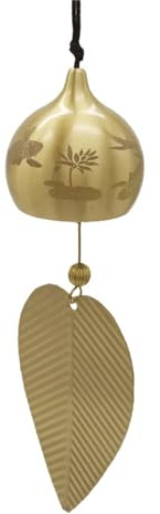 Qsvbeeqj Japanese Chimes Bells Leaf Pendants Hangings Decorations For Indoor And Outdoor Campanula Outside Garden Decorations
