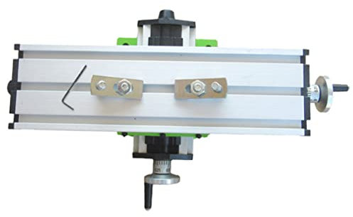 UKCOCO Mini Milling Machine Worktable Vise 2 Cross Slide Portable Bench Clamp Compatible Drill Press 12.2x3.54 Inch for Metalworking and Workshop