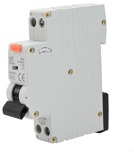 Interruptor RCBO de corriente residual 230 V 16 A tipo A con curva B y ventana de estado visual para seguridad eléctrica, interruptor de protección de circuito 1P+N