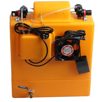 Sxhlseller Machine de Sablage Fin avec Grande Fenêtre de Vue, pour Travaux de Sablage en Laboratoire, Sableuse Manuelle pour L'acier et le Verre