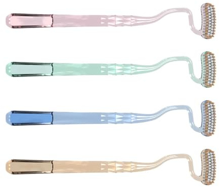 Cepillos Dentales Manuales 4 Piezas Herramienta Con Mango Ergonómico Para | Cepillos Dentales Forma S Para Viajes Negocios Baño Dormitorio Mujeres Hombres Familia Parejas