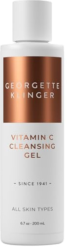 Vitamin C Cleansing Gel - Daily Antioxidant Face Wash Brightens and Improves Texture for Clearer, Smoother Skin. Deeply Cleans Pores, Refreshes and Fights Daily Damage - 6.7 oz by Georgette Klinger
