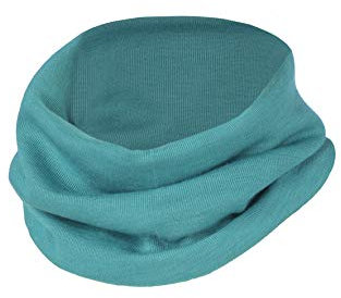 Engel Natur, Kinder Schlauchschal feinripp, 70% Wolle (kbT), 30% Seide (Eisvogel)