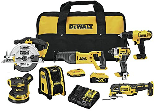 DEWALT 20V MAX Cordless Drill Combo Kit , 7-Tool (DCK771D1M1)