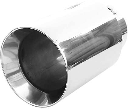Exhaust Tip Trim Car End Pipe Tail Sport Muffler Stainless Steel Chrome Universal