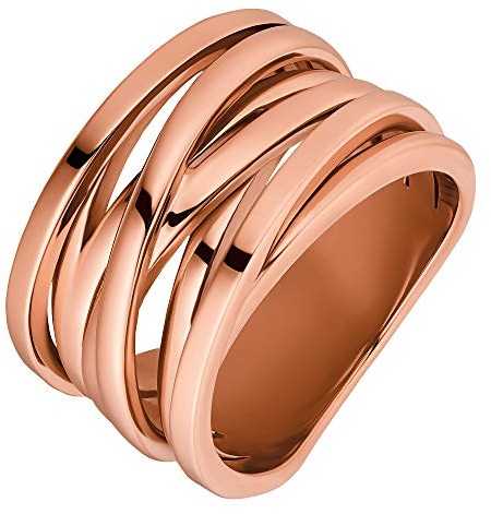 Heideman Ring Damen Serpi Edelstahl poliert | Zeitloses Accessoire zum Kombinieren im Alltag oder Büro - eine schöne Geschenkidee für die beste Freundin oder Mama