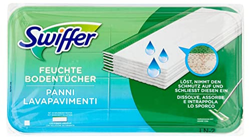 Swiffer Panni Umidi Per Scopa Lavapavimenti Con Profumo Limone x20, Per Una Pulizia Semplice e Rapida