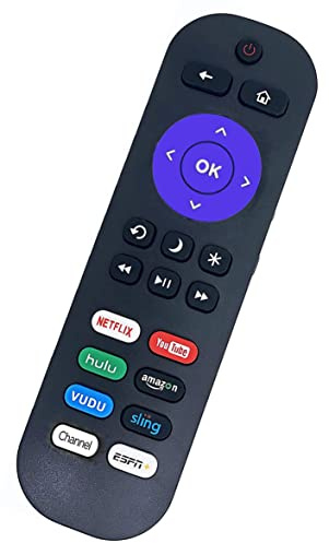 Remote Compatible with All TCL Roku TV Remote, Universal Remote Compatible with TCL Roku Smart 4K HD LED TV - with 8 Shortcut Buttons