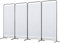 Angel Living Room Divider 4 Panels Foldable Paravent Freestanding Screening Wall Room Divider Partition Wall Screening Indoor and Outdoor for Offices, Balcony, Bedroom, Outdoor Garden (Natural)