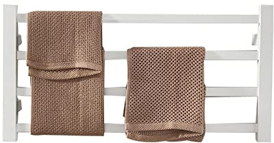 WRJAHCG Termoarredo Bagno,termoarredo Elettrico Scaldasalviette,Scaldasalviette Elettrico con Termostato 40W,Termosifoni Elettrici Basso Consumo(Bianco)