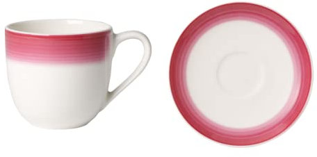 Villeroy & Boch Colorful Life Berry Fantasy Lot de 12 tasses à café avec soucoupe