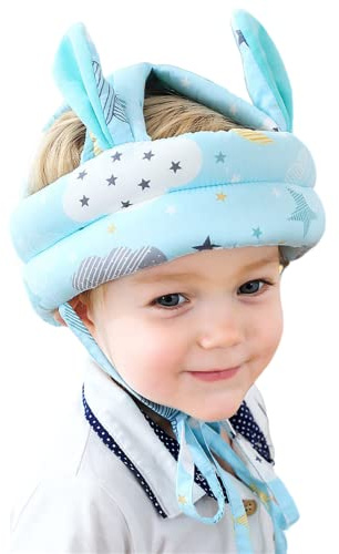 Kleinkind Walking Helm Kopfschutz für Baby Säuglinge Gehen Keine Beulen Sicherheit Kopf Schutzhut Kopfkissen Kappe Atmungsaktiv Kindersicherheitshelm zum Krabbeln Laufen Gehen
