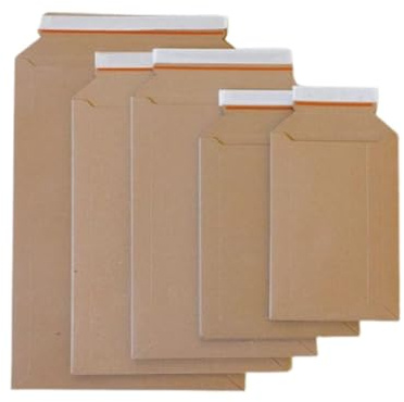 150 Stück Versandtaschen A3 aus Pappe Versandtasche für Kleidung Umschlag groß für Poster Kalender Broschüren, A3 Umschläge 320x455 Große Briefumschläge kaufen Füllhöhe bis 5cm, Umschläge für Fotos