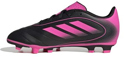 adidas Unisex-Kids Goletto IX Firm Ground/Multi Ground Soccer, Black/Lucid Pink/Black, 3