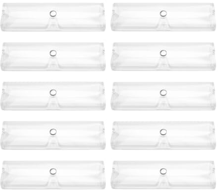TENDYCOCO Transparentes Brillenetui Mit Schnappverschluss – Praktische Und Kompakte Brillenbox Für Herren Und Damen – Schutz Und Aufbewahrung Für Sonnenbrillen Und Lesebrillen 5.9X1.8X0.9 Zoll