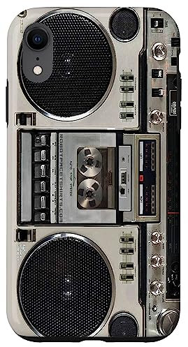 Vintage 80er Jahre Boombox Ghettoblaster Hülle für iPhone XR