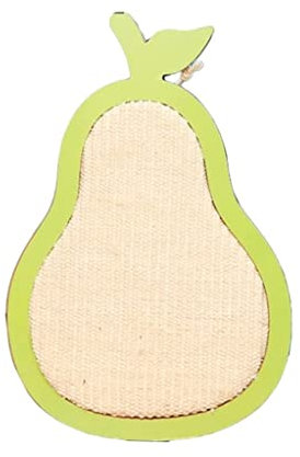 Kratzbrett Katze Sisal-Katzenkratzpads, Obstform, Katzenkratzer, An Der Wand Befestigte Katzenkratzer Mit Aufhängeschnur Und Saugnapf Kratzpappe Für Katzen(26 * 46cm)