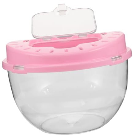 BELLIFFY Hamsterkäfig Zum Mitnehmen Tragbarer Käfig Für Hamster Kleiner Haustierkäfig Aus Kunststoff Geeignet Für Hamster Und Mäuse Mit Viel Bewegungsfreiheit Für Täglichen Gebrauch Und Rei