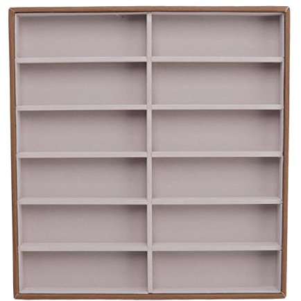 Aufbewahrungsbox für Brillen, Brillenbox mit Multi Fächer, Sonnenbrillen Brillenetui für mehrer Brillen, innen Samt, Sonnenbrillen Brille Displaybox (12 Gitter)