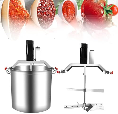 FJYAWEN Batidora De Alimentos Automática De 40 L, Batidora De Base De Sopa Eléctrica De 180 W, Inicio con Un Botón, Velocidad De Agitación Ajustable, Raspador De Mezcla Ajustable
