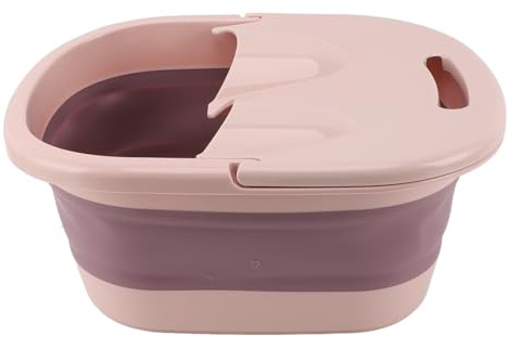 Lavabo Plegable para Baño de Pies Lavabo Plegable para Baño de Pies, Cubo para Remojar con Punto de Acupuntura de Masaje, Potenciador Terapéutico del Flujo Sanguíneo para