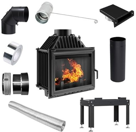 Guss Kamineinsatz Kratki Maja 8 kW Heizeinsatz + Zubehör