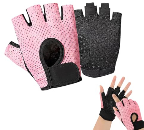 OUDQFCJ BEAST RAGE Guantes de Gimnasio para Hombre y Mujer, Guantes Transpirables y Antideslizantes con Palma Acolchada de Silicona, Protección para Entrenamiento y Levantamiento de Pesas