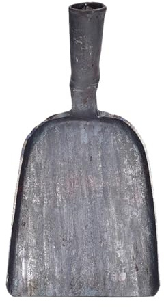 Baluue Pala per Cenere Monoblocco in Acciaio Manico lungo Pala per Carbone e Stufa Domestico Multiuso Resistente e Leggera per Uso Interno ed Esterno