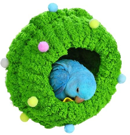 Fågelsäng För Papegojor - Rund Varm Vinter Häcknings Grotta För Fåglar,Fågelhus | Conure Nymfparakit Kanariefågel Hamster Smådjur Bur Djuraffär