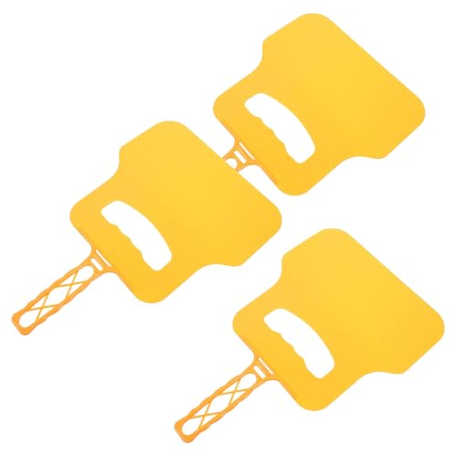 NUOBESTY Ventaglio per Barbecue in Plastica Leggero 3 Pezzi Impugnatura Ergonomica, Ventilatore Portatile per Grigliate All’Aperto, Accessorio Supporto Fiamma per Griglie a Gas e Legna