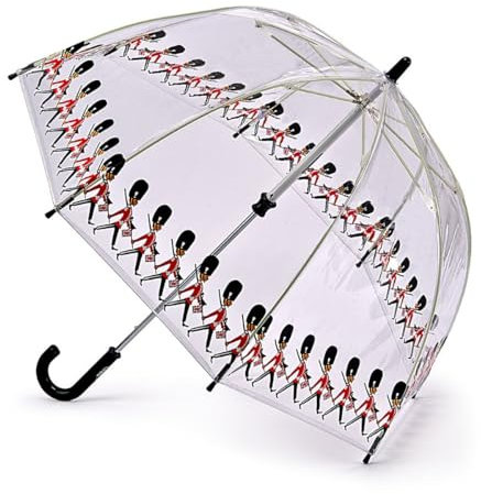 Fulton Funbrella Guards Clear Umbrella, 65cm Octagonal Canopy, Waterproof, Manual Lift, One Size, 303g