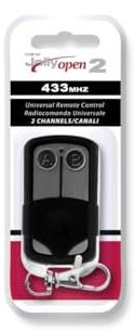 TELECOMMANDE Universelle Portail Garage Jolly Open 2 433MHZ