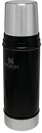 Stanley 1913 Classic Legendary Thermal Flask 0.47L - Keeps Hot Or Cold for 15 Hours - BPA-Free Insulated Bottle - Stainless Steel Coffee Flask - Leakproof - Dishwasher Safe - Matte Black