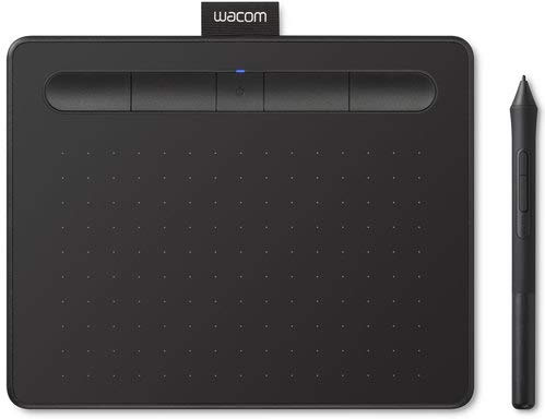 Wacom Intuos CTL4100WLK0 Wireless Graphics Drawing Tablet with 3 Bonus Software Included, 7.9 x 6.3, Black (Renewed)