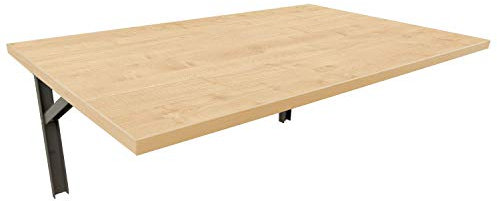mikon 90x40 Wandtisch Wandklapptisch Küchentisch Schreibtisch Esstisch Klapptisch Esstisch Wandtisch Küchentisch Schreibtisch Kinderschreibtisch Bartisch Computertisch | Ahorn
