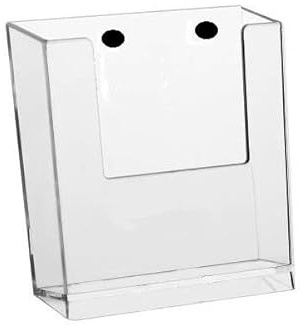 die magnetprofis Prospekthalter Acrylglas magnetisch DIN A6 Hoch Transparent