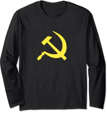 UdSSR Flagge Hammer und Sichel Langarmshirt