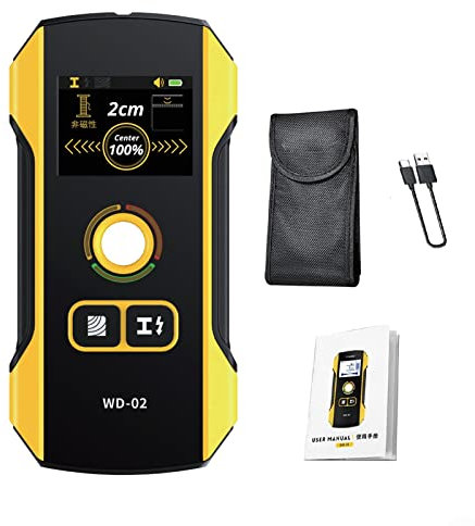 WD-02 Scanner mural détecteur de métaux pour câbles AC sous tension et clous en bois