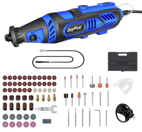 135W Outil Rotatif Multifonction,Kit Outil Rotatif Électriques,Avec 80 Accessoires,Réglable En 6 Vitesses,10000-32000RPM,Outils Rotatifs Pour La Découpe, La Gravure Et Le Bricolage