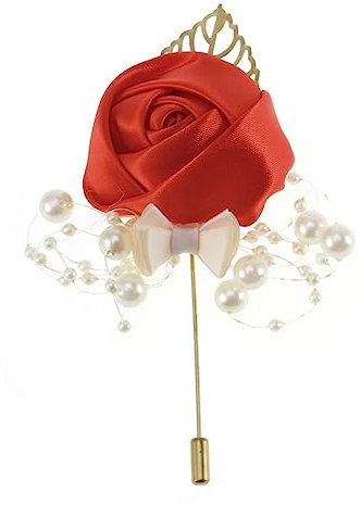 ifundom Elegante Boutonniere Kreative Rosen-ansteckblume Für Hochzeiten Geeignet Als Dekoration Für Brautbankette