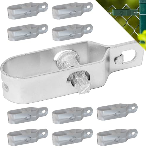 Fepro® Drahtspanner verzinkt, 100mm - 10 Stück, ideal für Maschendrahtzaun Spanndraht, Zaunspanner, Drahtzaun Spanner für Garten Spanndraht Wildzaun Forstzaun Weidezaun