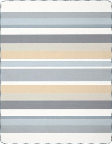 biederlack Wohndecke Exact Blue Baumwollmischung grau/gelb Größe 150x200 cm