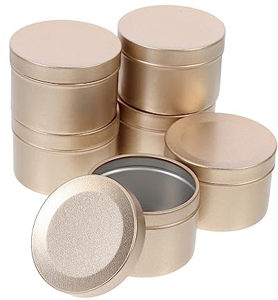 Operitacx 12stücke Runde Aluminium Dosen Für Kerzen Und Tees Und Langlebig Behälter Für Bastelbedarf Und Kleine Gegenstände Praktische Aufbewahrungslösung Für Zuhause Und Büro