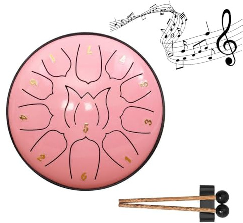 15,2 cm (6 Zoll) 11 Töne Stahl Zungentrommel Outdoor Regen Trommel für Wasser Handtrommeln mit Bildung Yoga Musik N9r8 Aufbewahrung Gi Bag Meditation